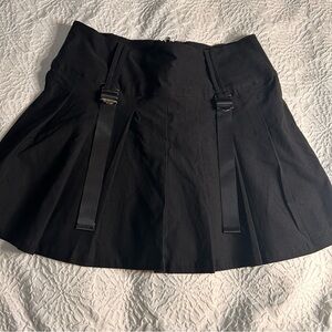 Killstar Analog Pleated Mini Skirt
